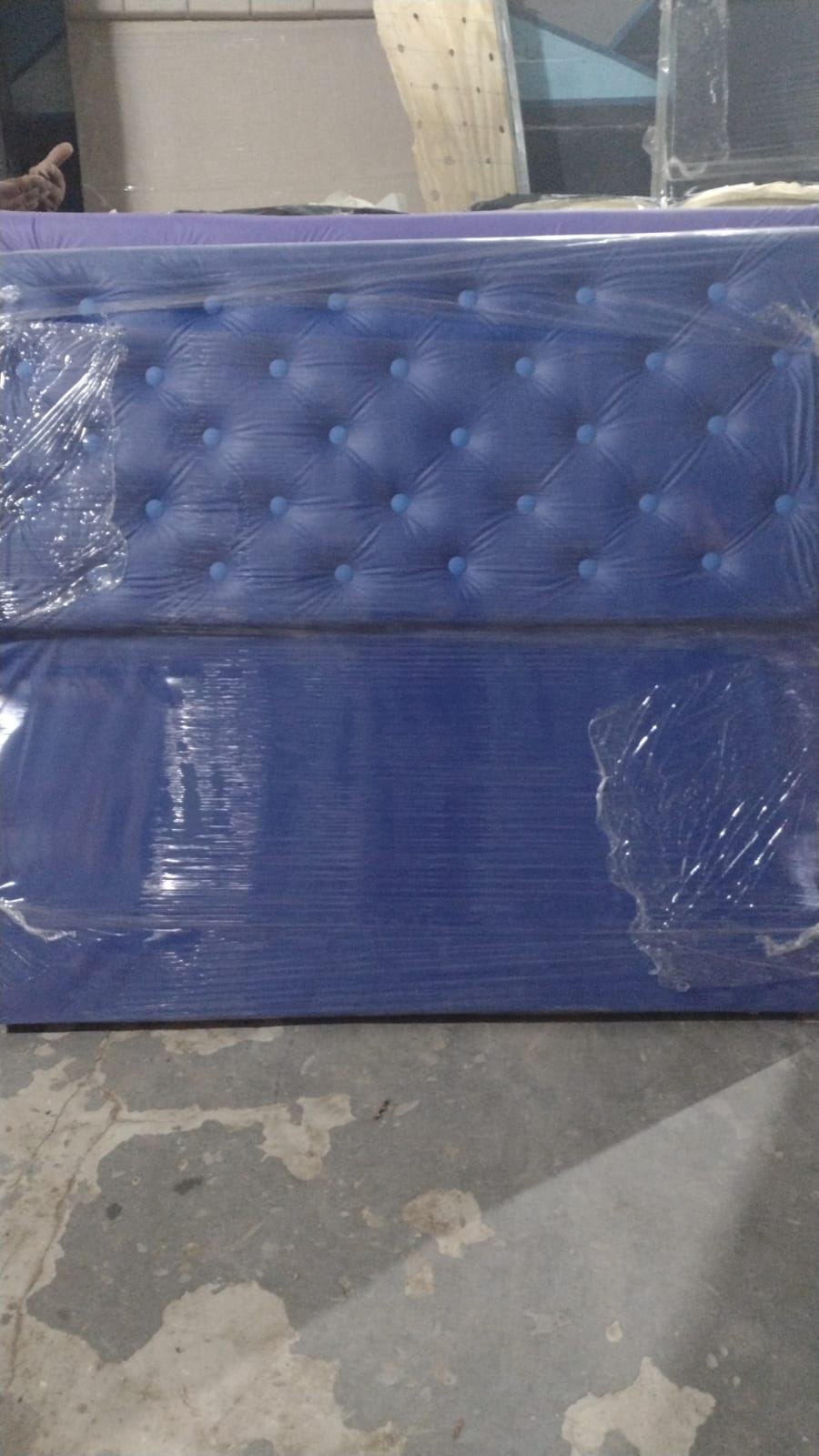 Respaldo Ecocuero Azul